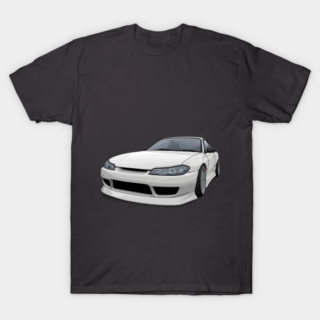 S15 Silvia Spec-r (White) T-Shirt by ArtyMotive